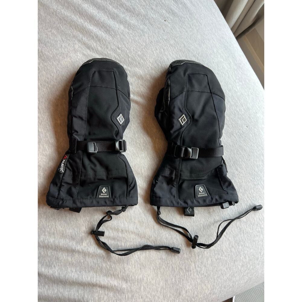 black diamond women's mercury medium black lobster finger mittens ski snowboard